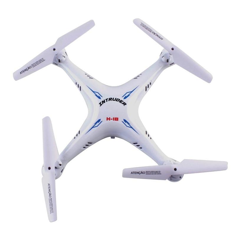 Quadricóptero Drone de Controle Remoto - Intruder H18 com Câ